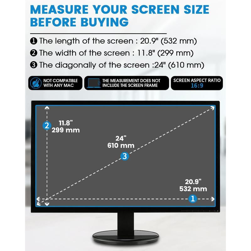Screen Cover, 2-Pack 24 Inch