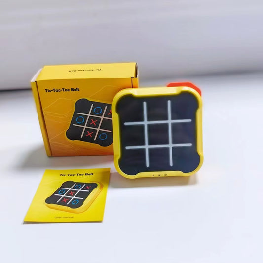 Electronic Tic-Tac-Toe Puzzle Game Console
