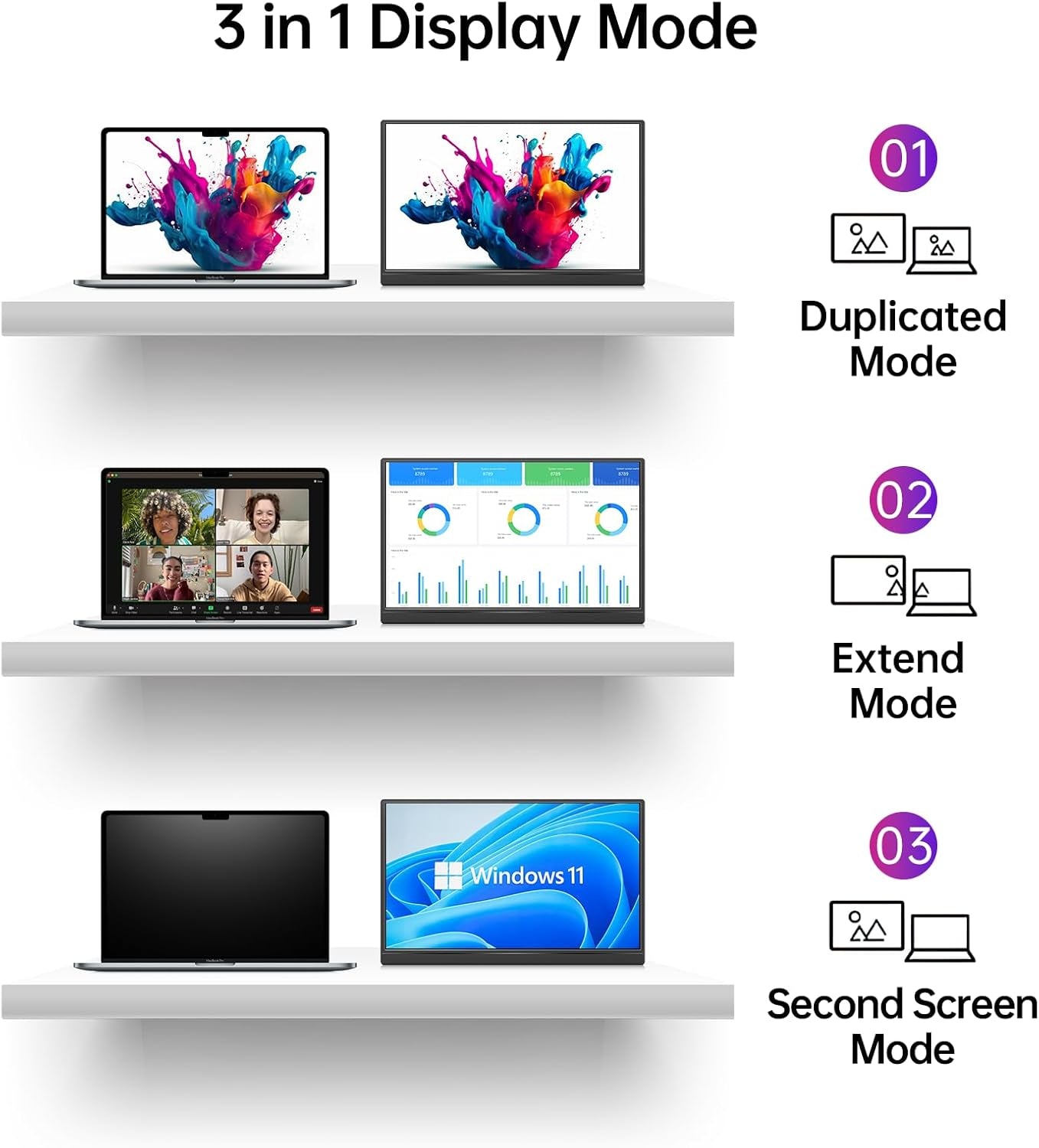 Portable Monitor 15.6 Inch 1080P