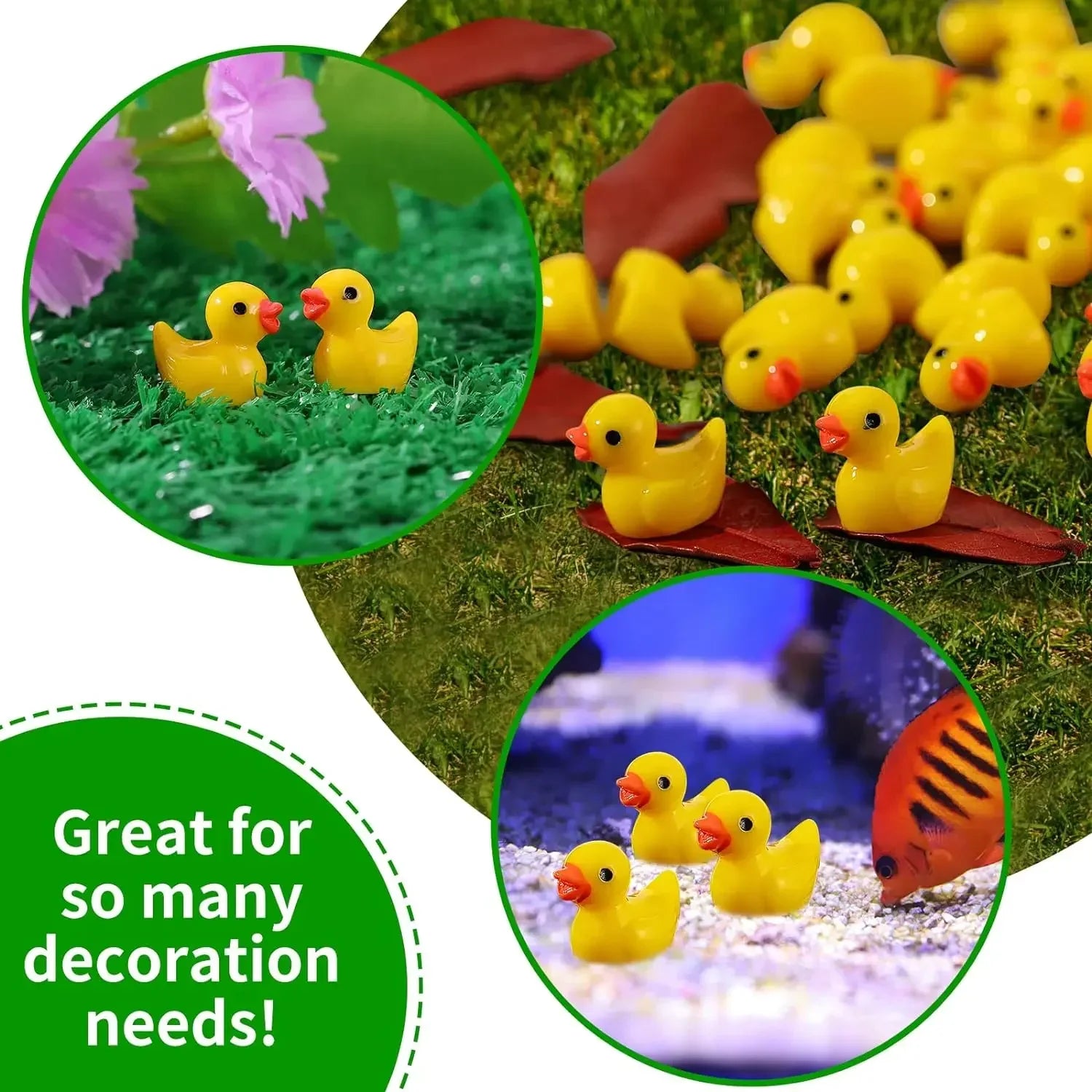 Mini Resin Ducks Set