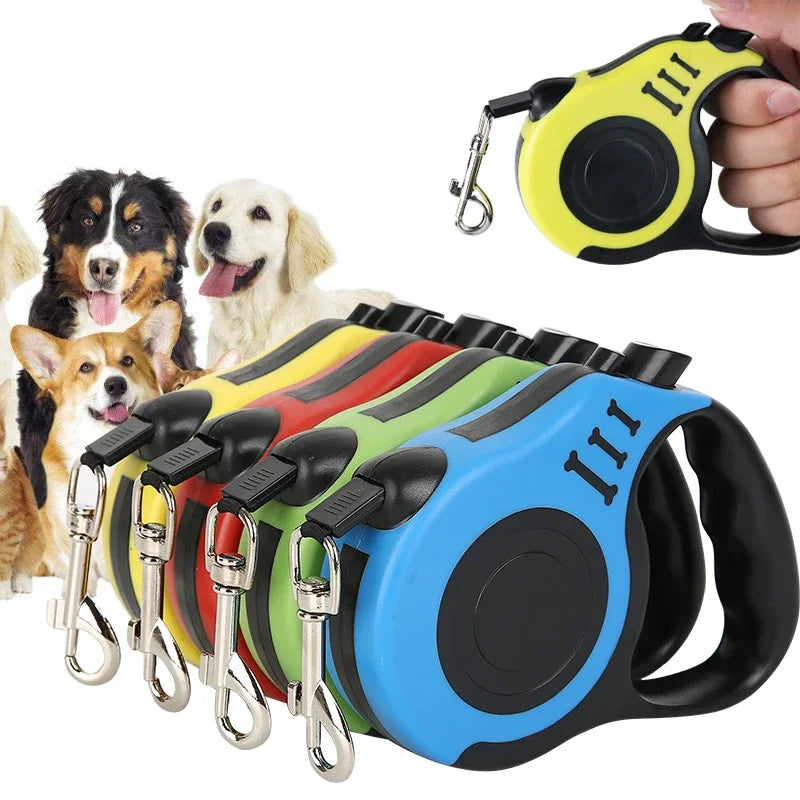 Retractable Pet Leash – 3M/5M Flexible Walking Lead for Small & Medium Dogs