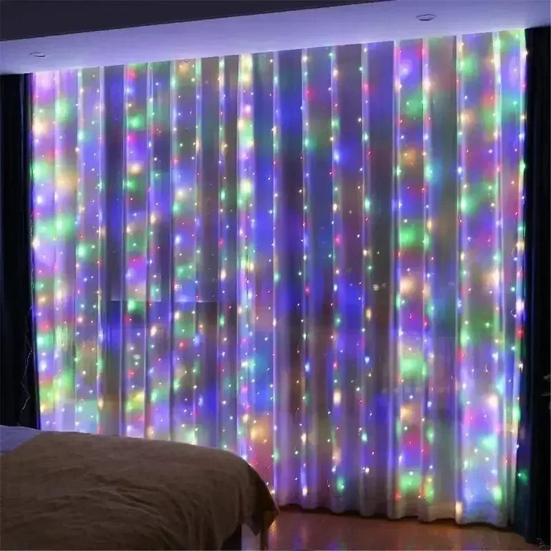 Remote-Controlled USB LED Curtain Fairy Lights – 3/4/6 Meters