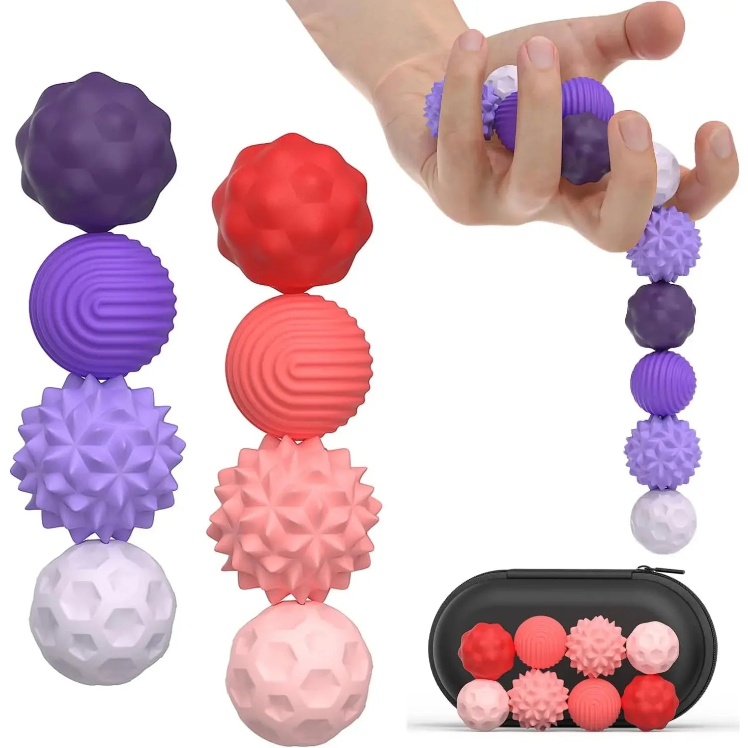 Silicone Magnetic Fidget Balls – Stress & Anxiety Relief Toy