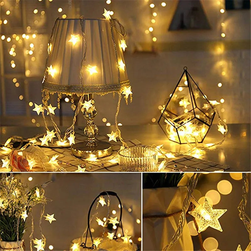 LED Star String Lights