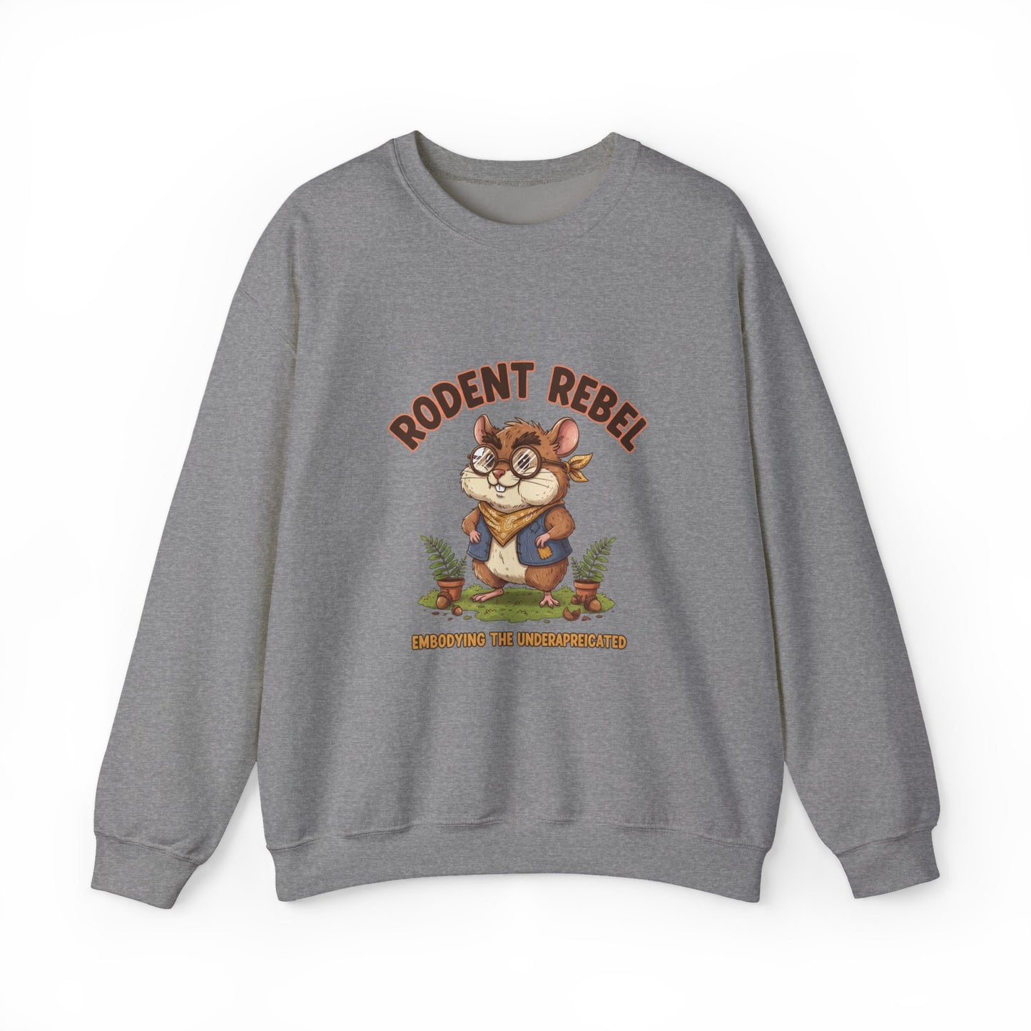 Rodent Rebel Crewneck Sweatshirt | rodent-core, quirky animal pride