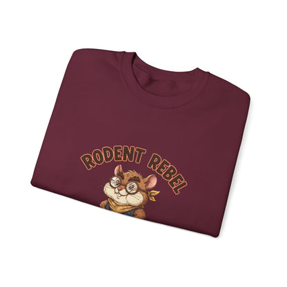 Rodent Rebel Crewneck Sweatshirt | rodent-core, quirky animal pride