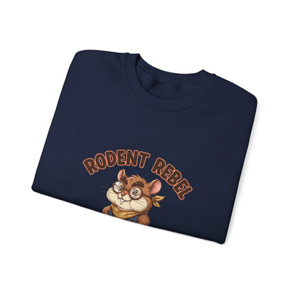 Rodent Rebel Crewneck Sweatshirt | rodent-core, quirky animal pride
