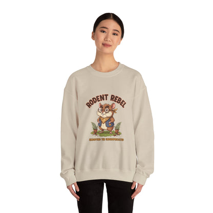 Rodent Rebel Crewneck Sweatshirt | rodent-core, quirky animal pride