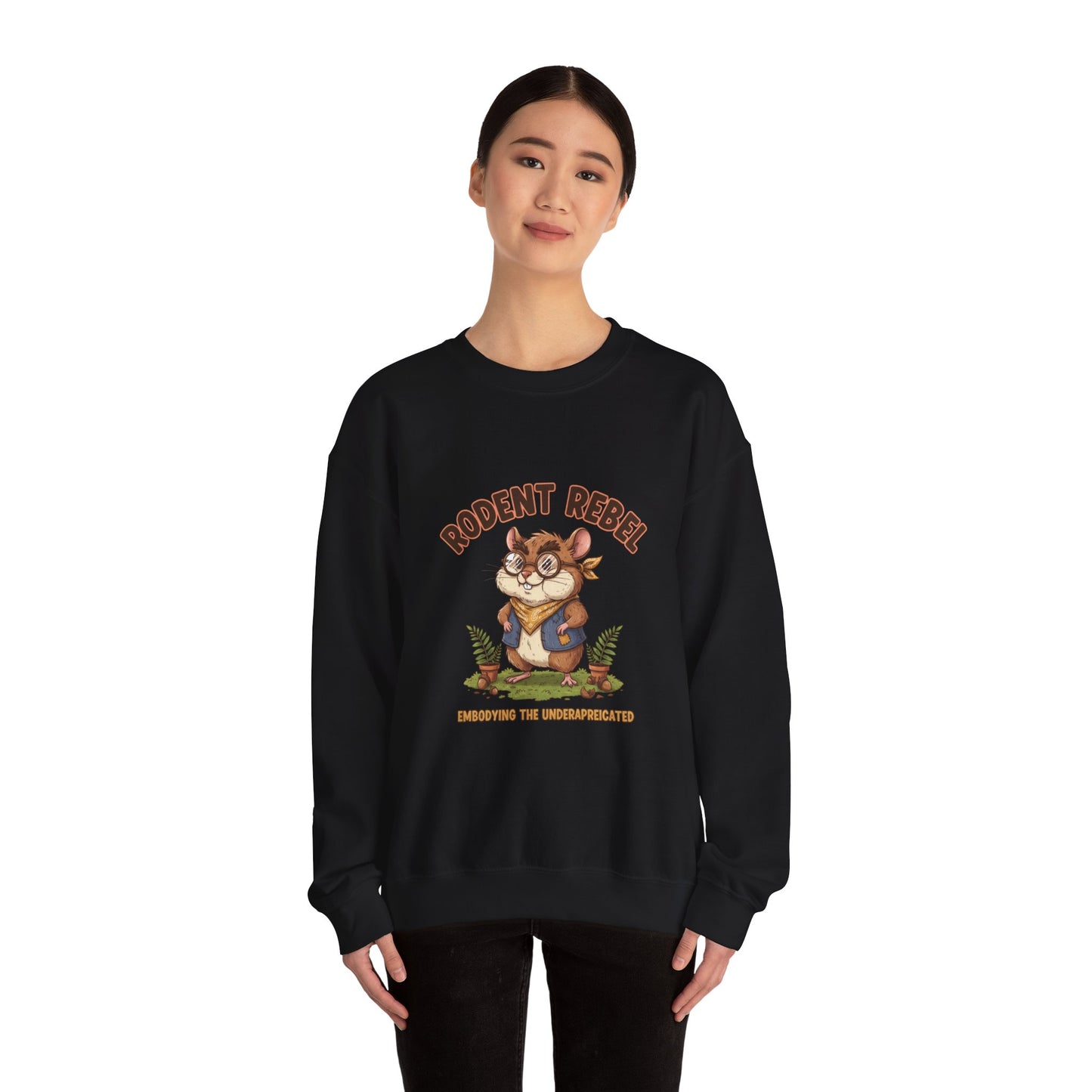 Rodent Rebel Crewneck Sweatshirt | rodent-core, quirky animal pride