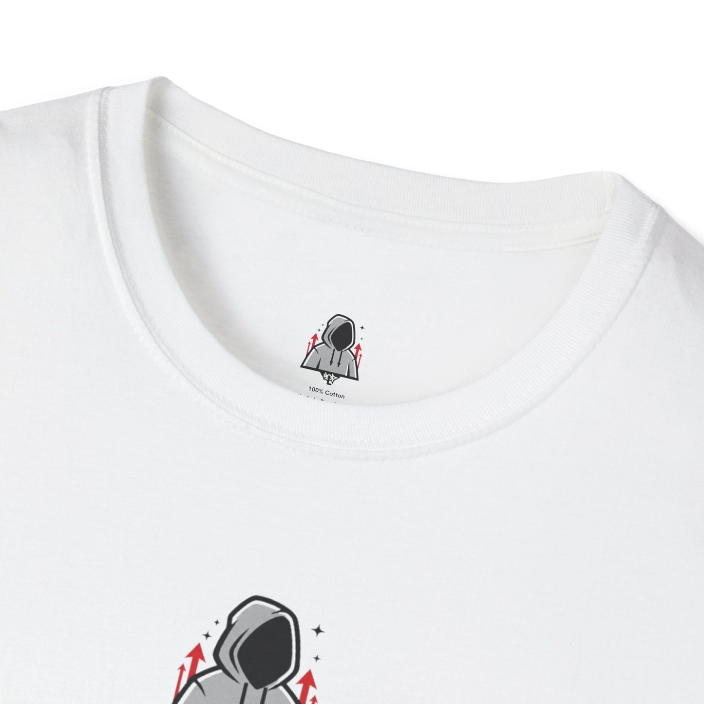 Hooded Figure Cityscape T-Shirt | Urban Streetwear Graphic Tee