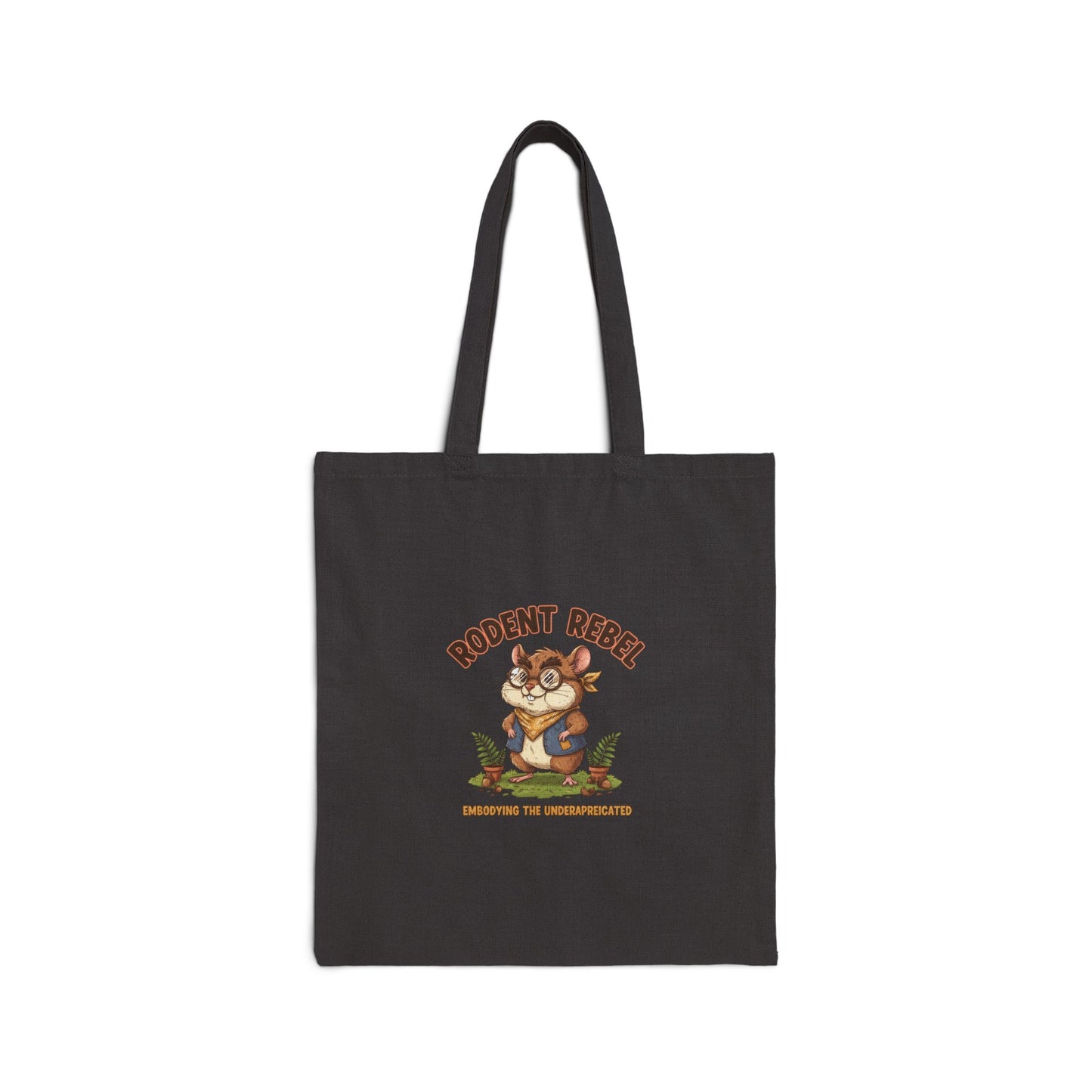 Rodent Rebel Tote | Rat Art, Rodent-Core Cotton Canvas Bag