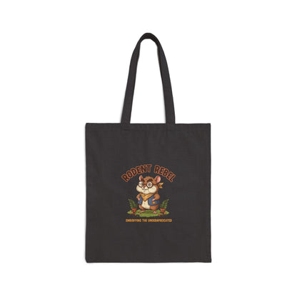 Rodent Rebel Tote | Rat Art, Rodent-Core Cotton Canvas Bag