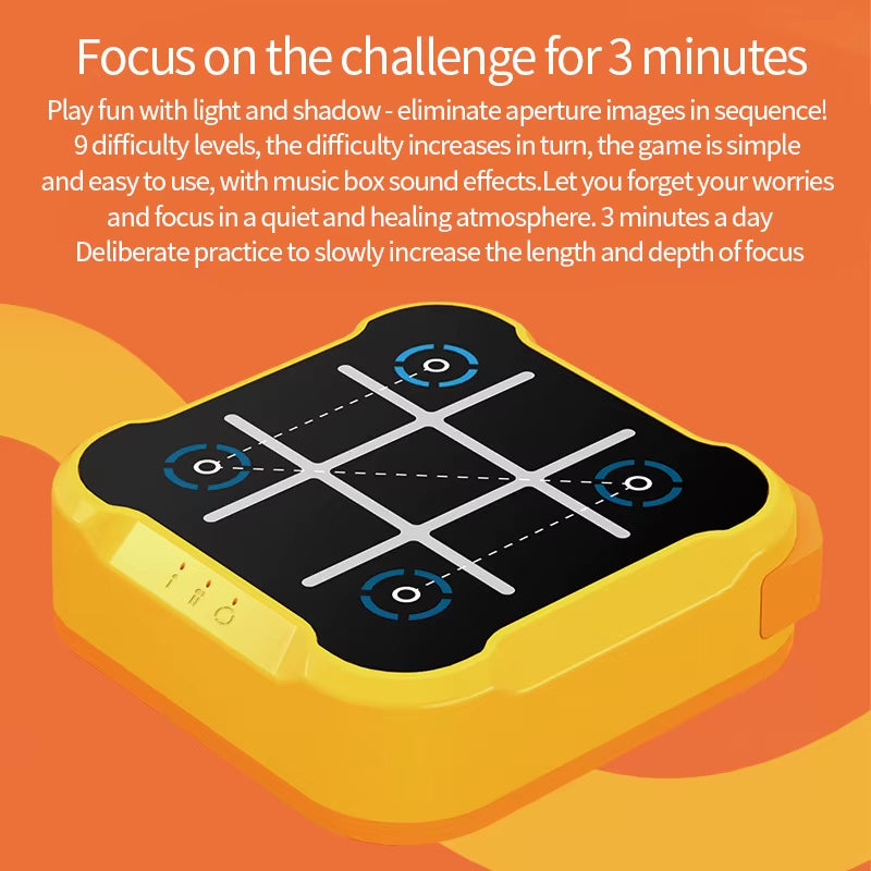 Electronic Tic-Tac-Toe Puzzle Game Console