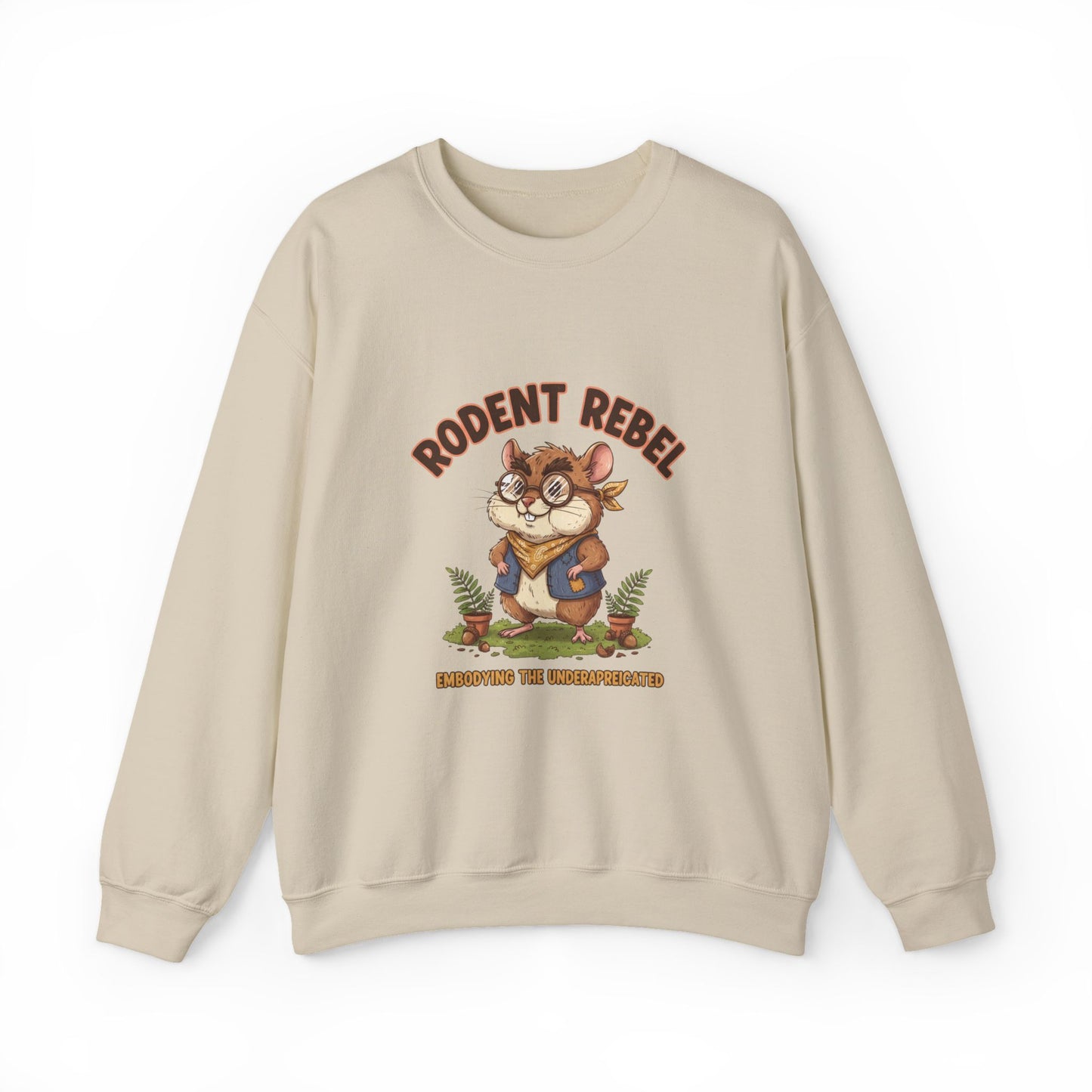 Rodent Rebel Crewneck Sweatshirt | rodent-core, quirky animal pride