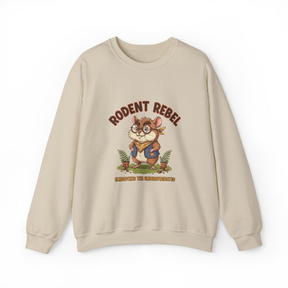 Rodent Rebel Crewneck Sweatshirt | rodent-core, quirky animal pride