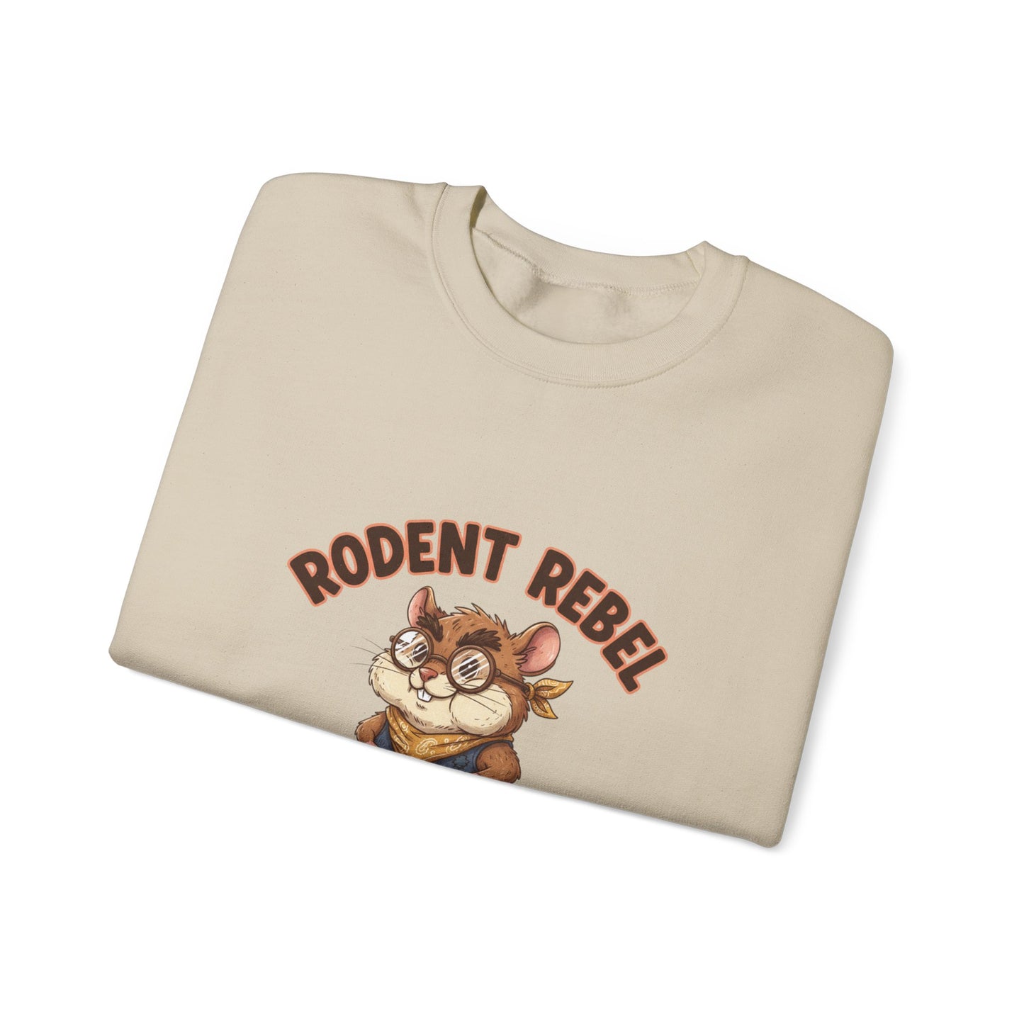 Rodent Rebel Crewneck Sweatshirt | rodent-core, quirky animal pride