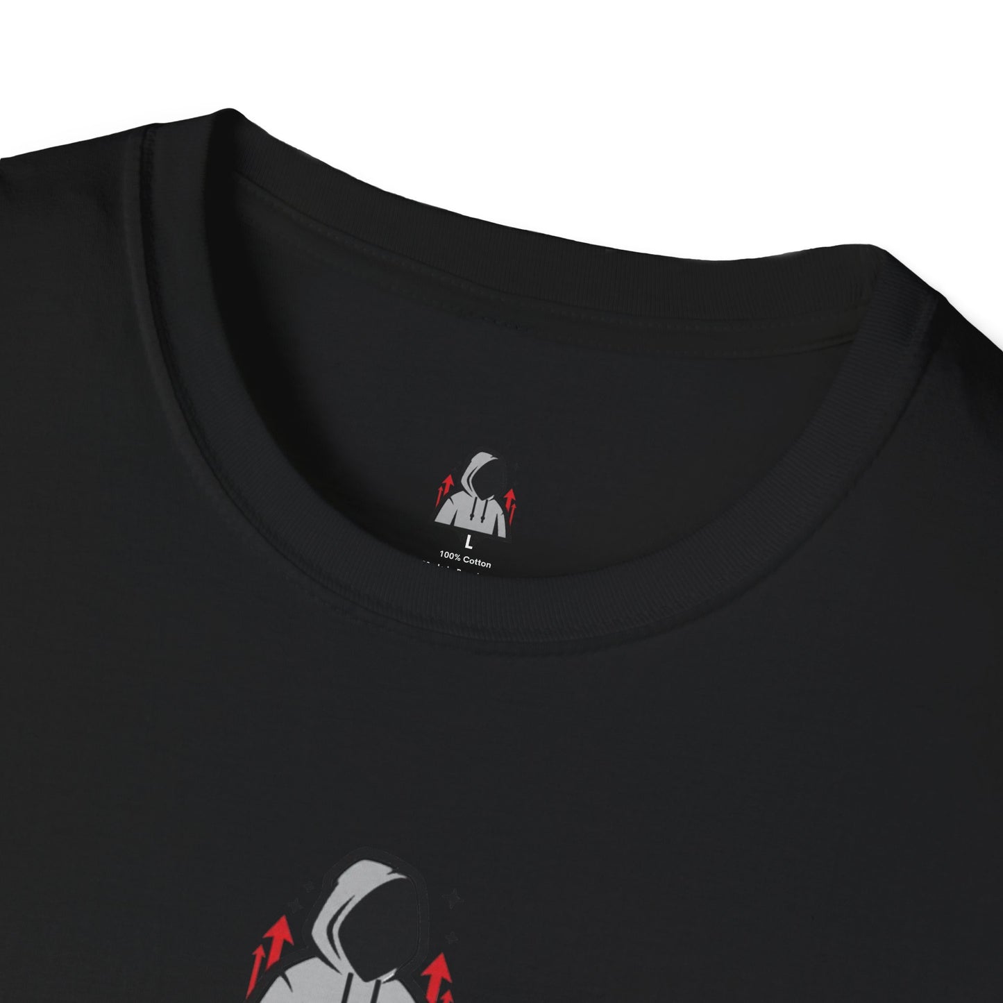 Hooded Figure Cityscape T-Shirt | Urban Streetwear Graphic Tee