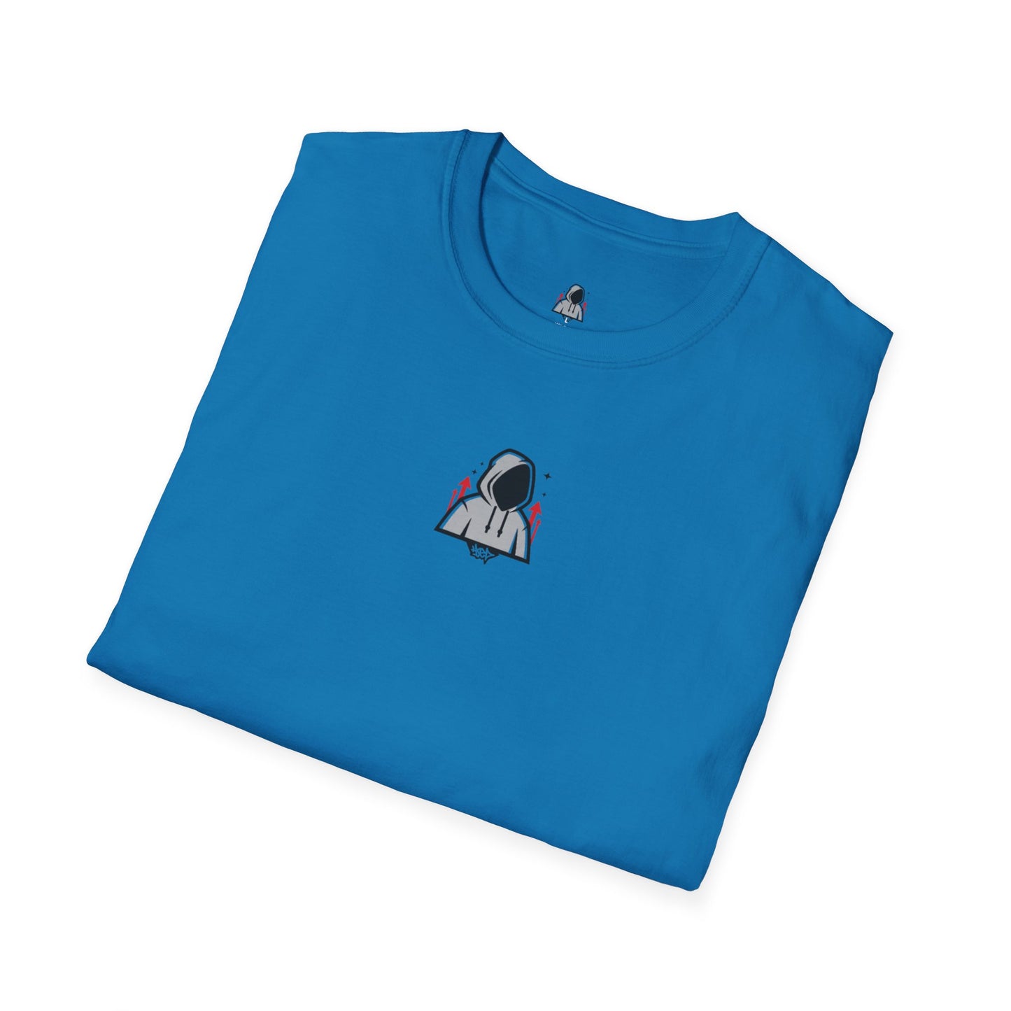 Hooded Figure Cityscape T-Shirt | Urban Streetwear Graphic Tee
