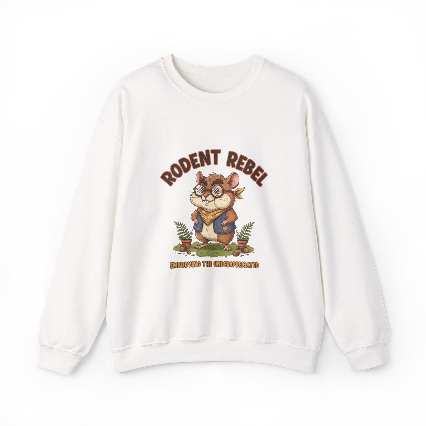 Rodent Rebel Crewneck Sweatshirt | rodent-core, quirky animal pride
