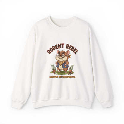 Rodent Rebel Crewneck Sweatshirt | rodent-core, quirky animal pride
