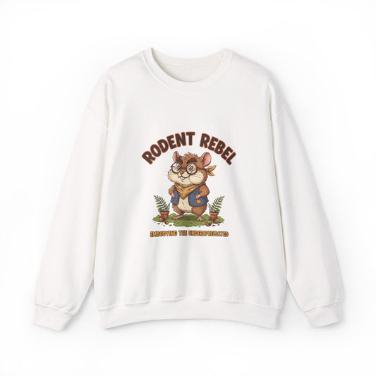 Rodent Rebel Crewneck Sweatshirt | rodent-core, quirky animal pride