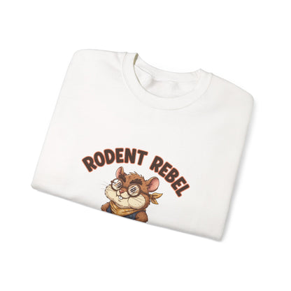 Rodent Rebel Crewneck Sweatshirt | rodent-core, quirky animal pride