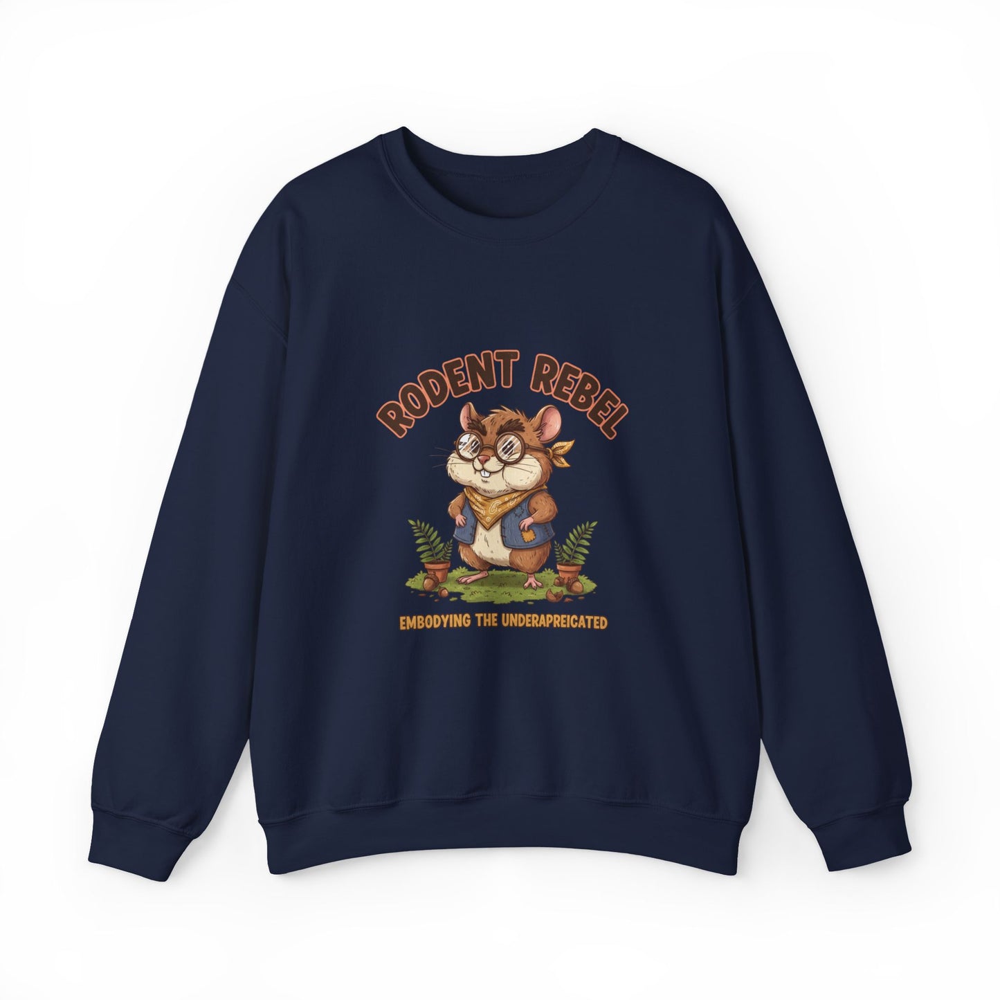 Rodent Rebel Crewneck Sweatshirt | rodent-core, quirky animal pride
