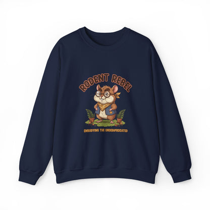 Rodent Rebel Crewneck Sweatshirt | rodent-core, quirky animal pride
