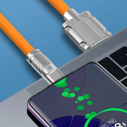 USB to Type C 180 Degree Rotation Charge Data Cable 120W