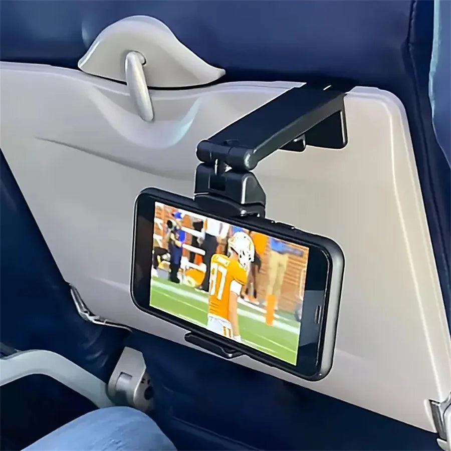 Foldable Airplane Phone Holder – Adjustable Travel Stand