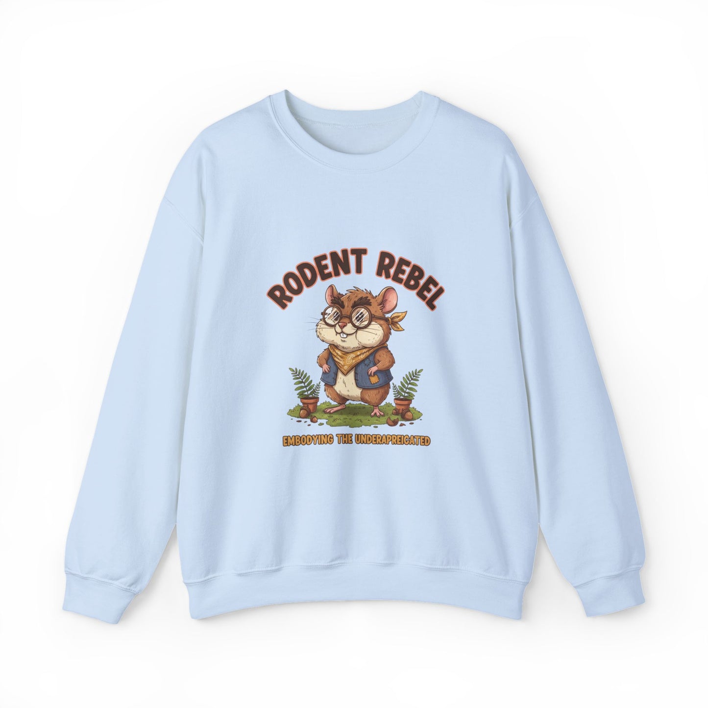 Rodent Rebel Crewneck Sweatshirt | rodent-core, quirky animal pride