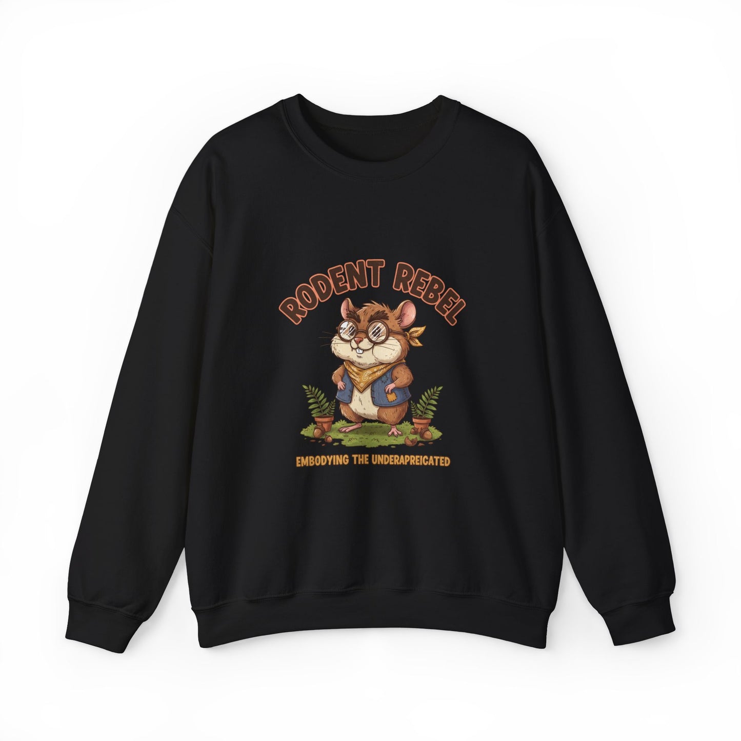 Rodent Rebel Crewneck Sweatshirt | rodent-core, quirky animal pride
