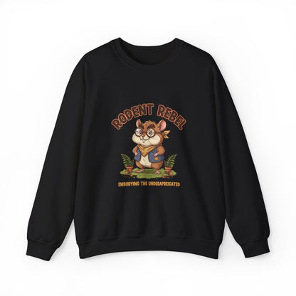 Rodent Rebel Crewneck Sweatshirt | rodent-core, quirky animal pride