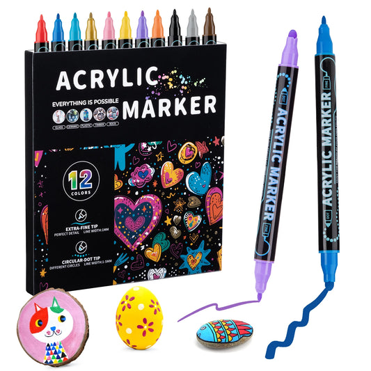 Dual Tip Acrylic Paint Pens