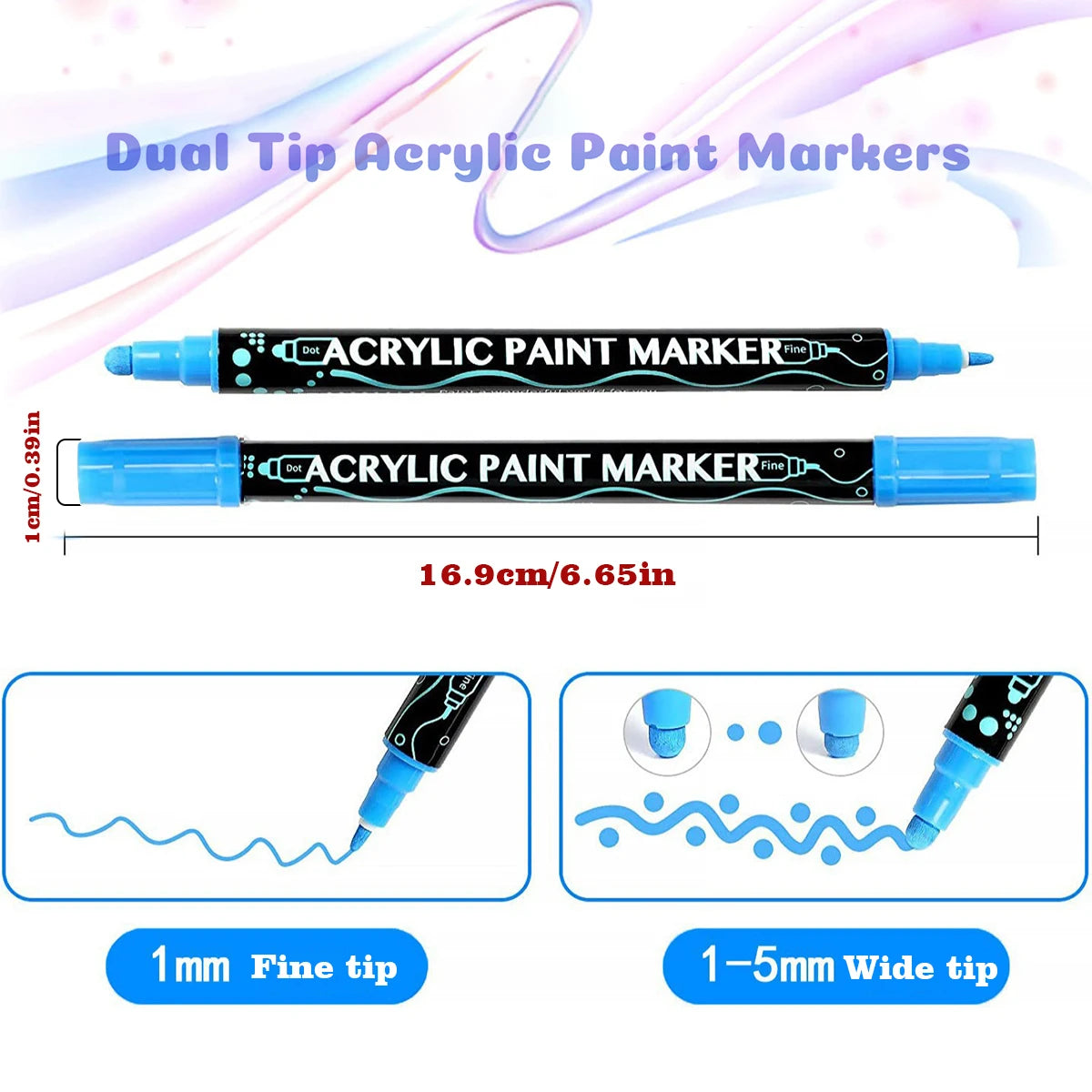 Dual Tip Acrylic Paint Pens