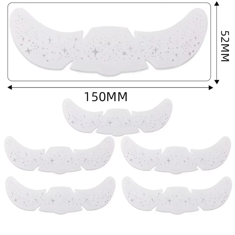 6Pcs Hot Stamping Freckles Makeup Patches Metallic Radiation Golden Silver Fake Freckles Temporary Tattoo Stickers Face Makeup