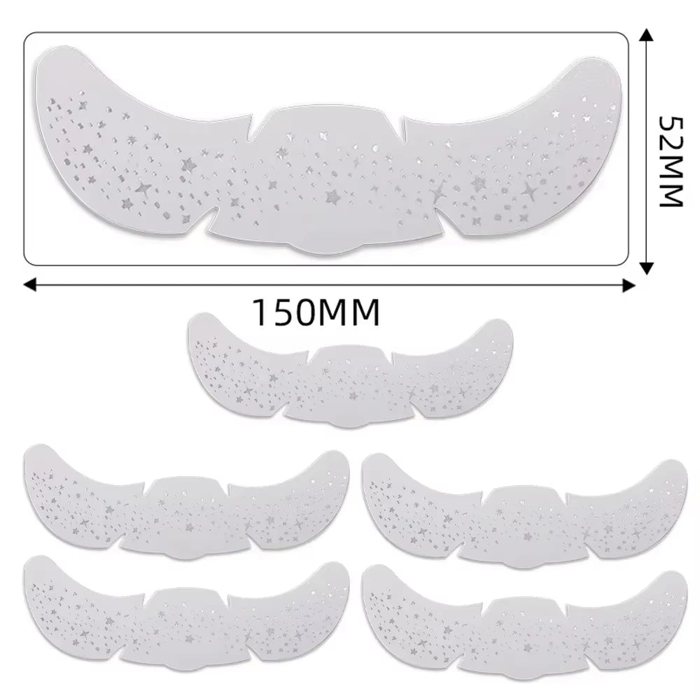 6Pcs Hot Stamping Freckles Makeup Patches Metallic Radiation Golden Silver Fake Freckles Temporary Tattoo Stickers Face Makeup