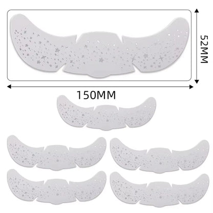 6Pcs Hot Stamping Freckles Makeup Patches Metallic Radiation Golden Silver Fake Freckles Temporary Tattoo Stickers Face Makeup