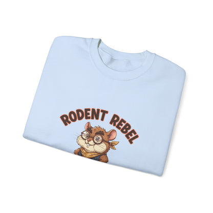 Rodent Rebel Crewneck Sweatshirt | rodent-core, quirky animal pride