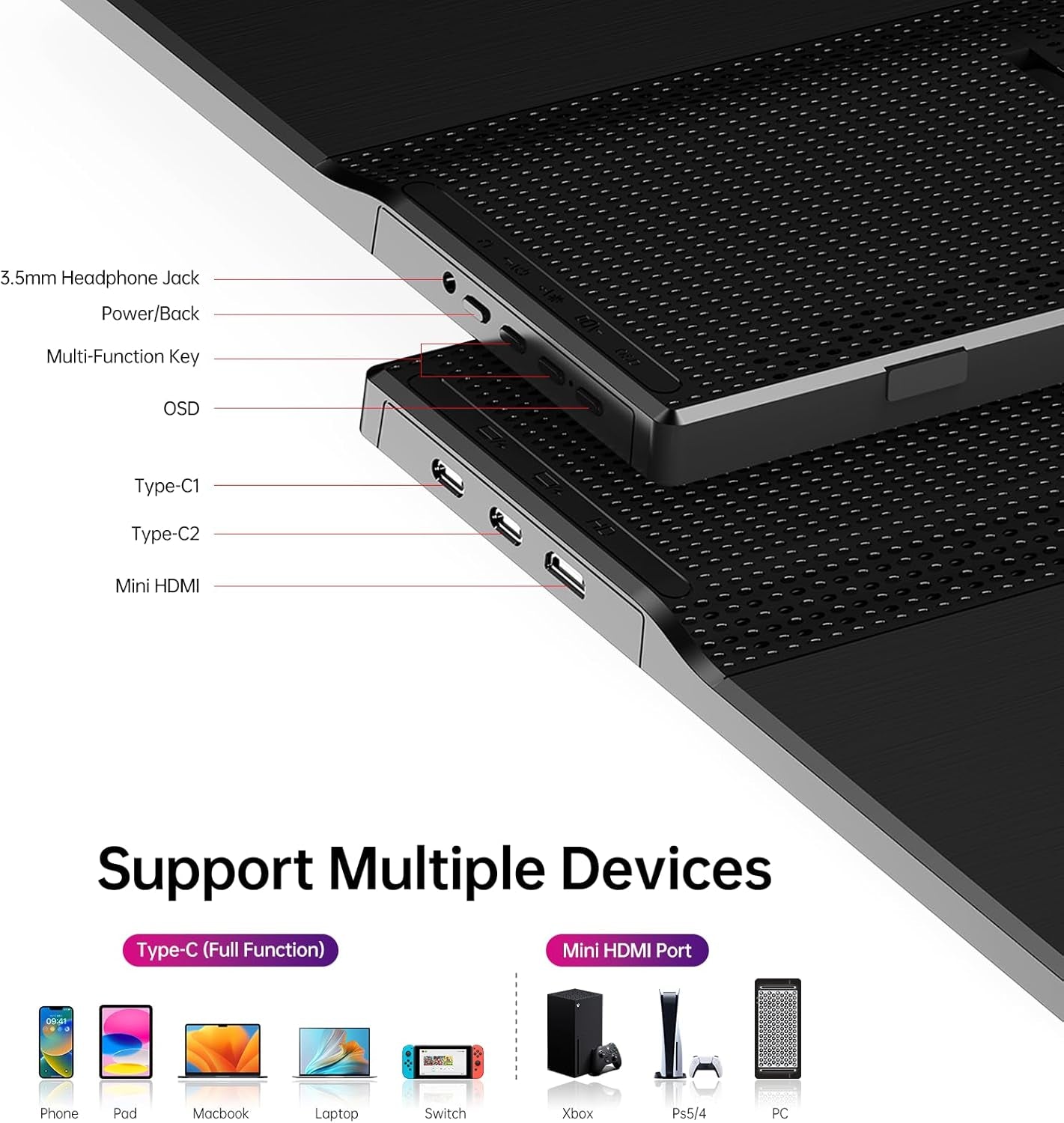 Portable Monitor 15.6 Inch 1080P