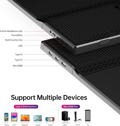 Portable Monitor 15.6 Inch 1080P