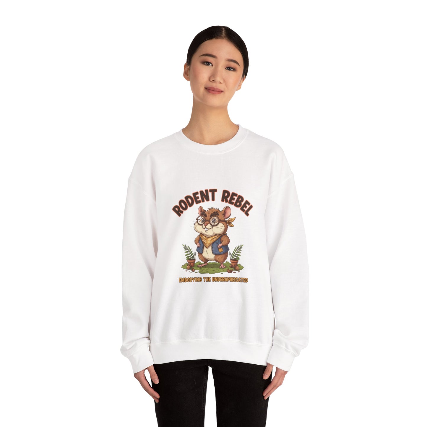 Rodent Rebel Crewneck Sweatshirt | rodent-core, quirky animal pride