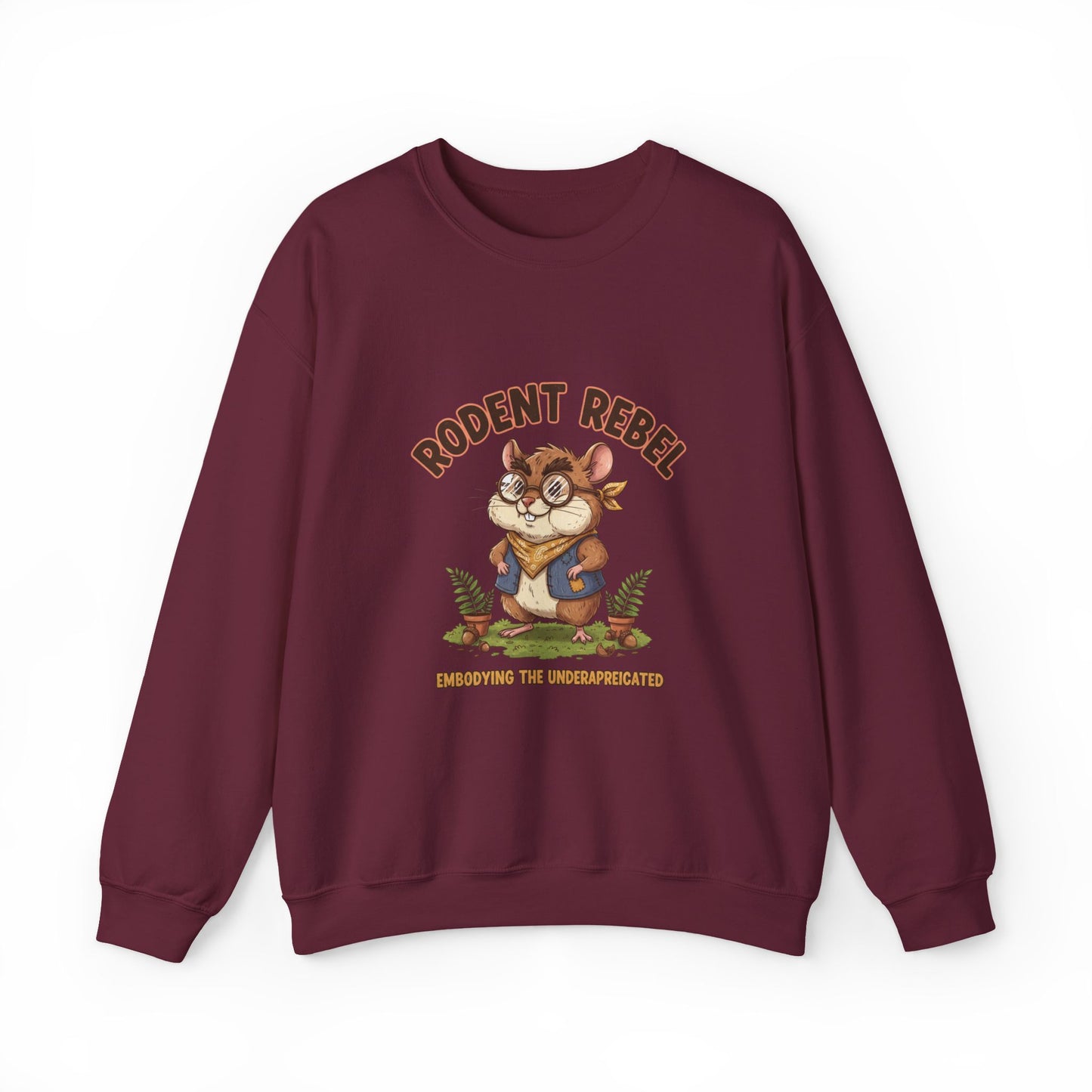 Rodent Rebel Crewneck Sweatshirt | rodent-core, quirky animal pride