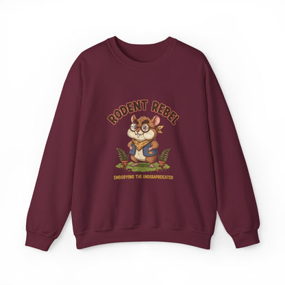 Rodent Rebel Crewneck Sweatshirt | rodent-core, quirky animal pride