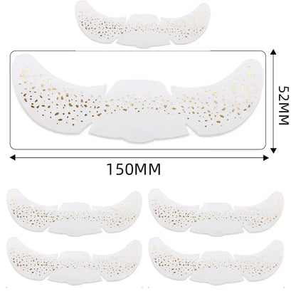 6Pcs Hot Stamping Freckles Makeup Patches Metallic Radiation Golden Silver Fake Freckles Temporary Tattoo Stickers Face Makeup