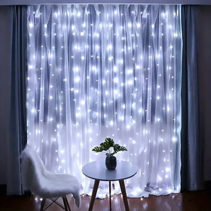 Remote-Controlled USB LED Curtain Fairy Lights – 3/4/6 Meters