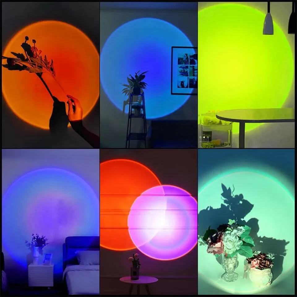 USB Sunset Glow LED Projection Lamp