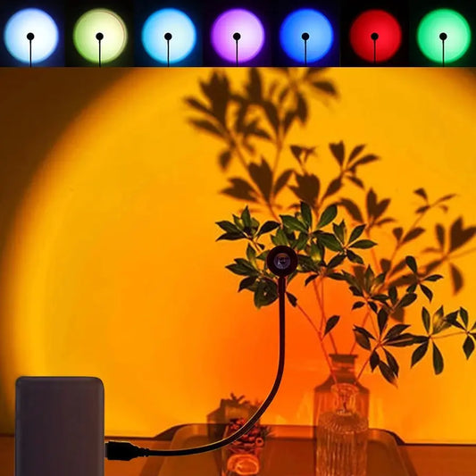 USB Sunset Glow LED Projection Lamp