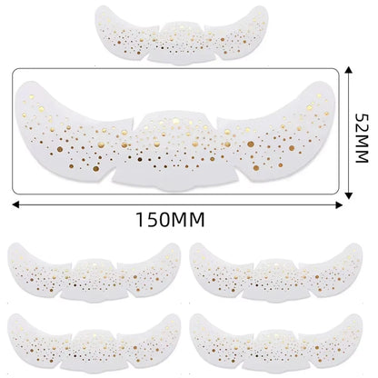 6Pcs Hot Stamping Freckles Makeup Patches Metallic Radiation Golden Silver Fake Freckles Temporary Tattoo Stickers Face Makeup