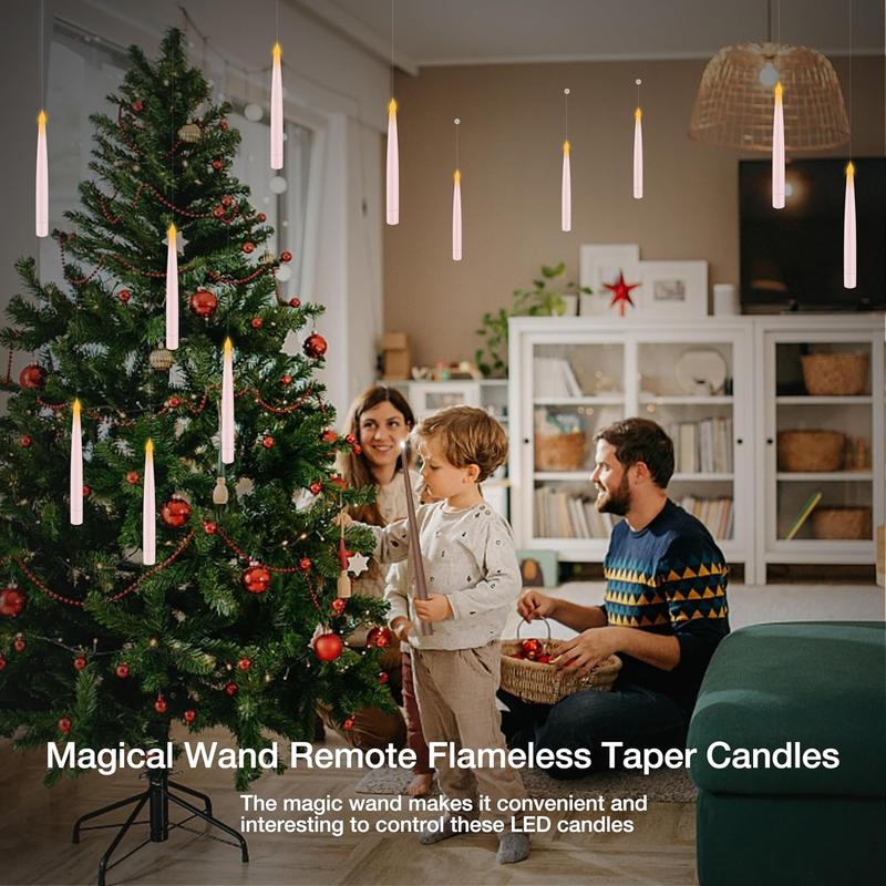 Flameless Candles with Magic Wand Remote